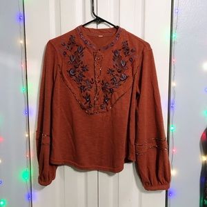 Free People Button Down Blouse